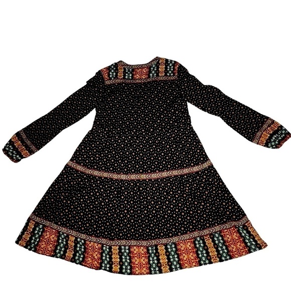 NWOT STYLE & CO. Multicolored Beaded Long Sleeve Peasant Boho Dress Lined XS - Picture 12 of 16